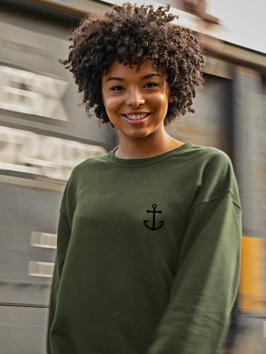 Sweatshirt Damen Khaki Sumbawa