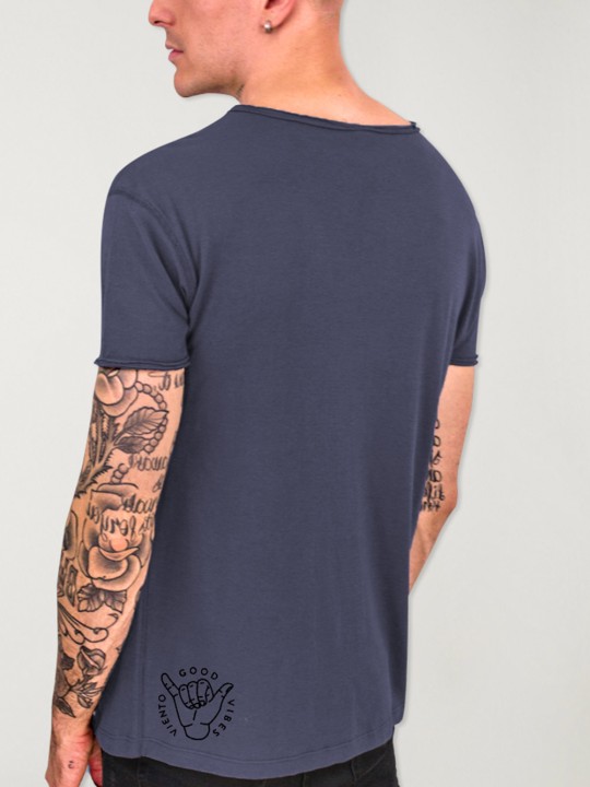 T-shirt Herren mit U-Ausschnitt Ozean Swell