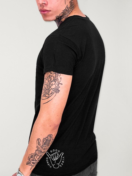 T-shirt Homme Noir Artistic Anchor