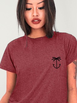 T-shirt Unisexe Bordeaux Palm Anchor Tree