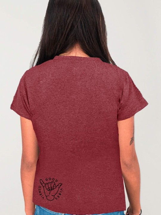 T-shirt Unisexe Bordeaux Palm Anchor Tree