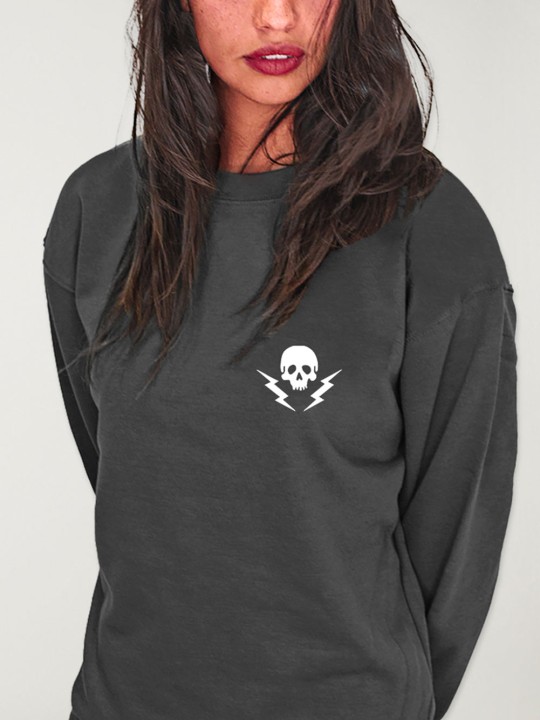 Women Sweatshirt Dark Lead Rebel