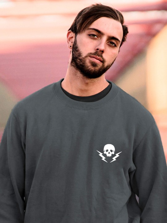 Sweatshirt de Hombre Plomo Rebel