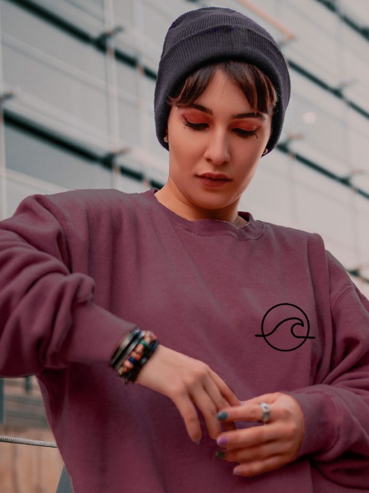 Sweatshirt de Mujer Burdeos Ride