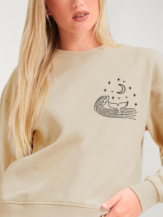 Sweatshirt Damen Sand Ocean Vibes