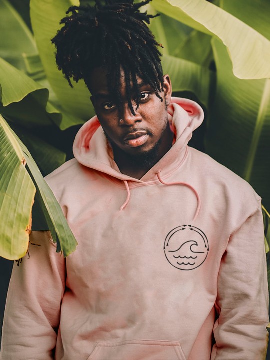 Men Hoodie Antique Pink Coral