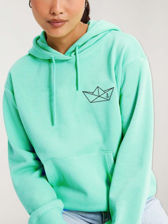 Sudadera de Mujer Verde Menta Paper Ship