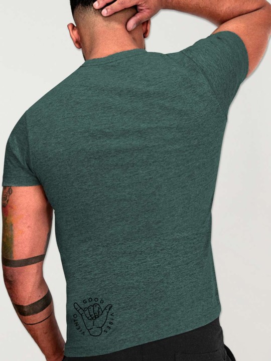 Men T-Shirt Green Ride