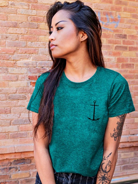 T-shirt Unisex Grün Black Point