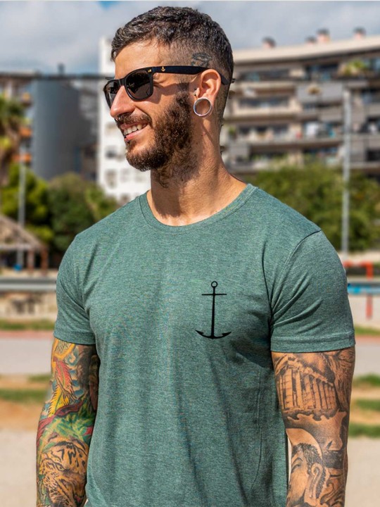 T-shirt Homme Vert Black Point