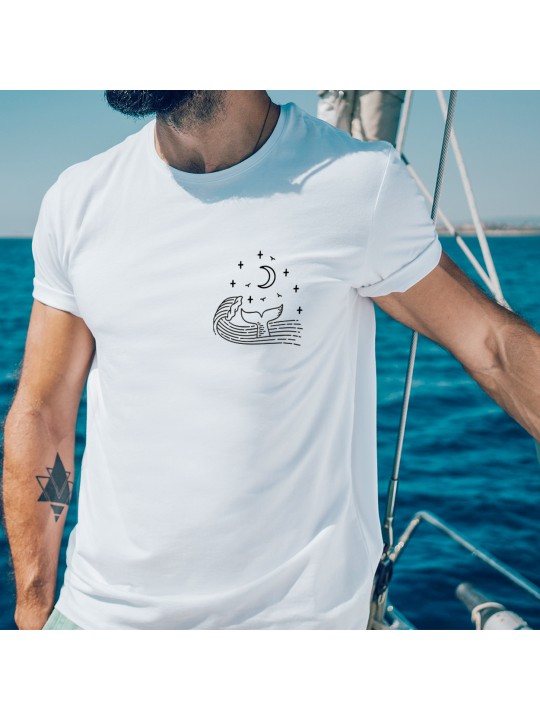 T-shirt Herren Weiß Ocean Vibes