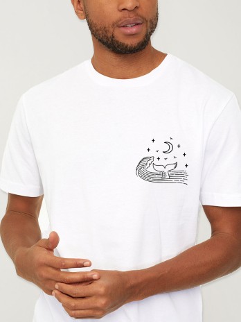 Camiseta de Hombre Blanca Ocean Vibes