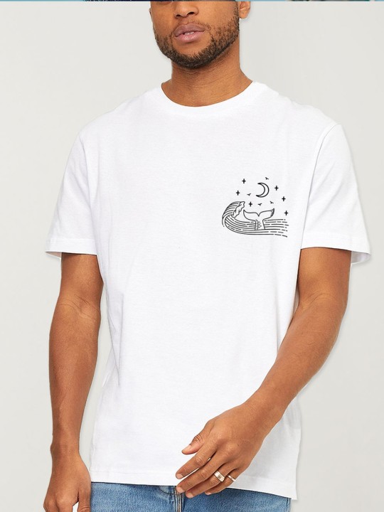 T-shirt Herren Weiß Ocean Vibes