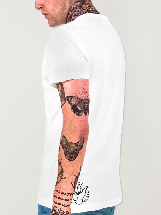 T-shirt Homme Blanc Square Surf