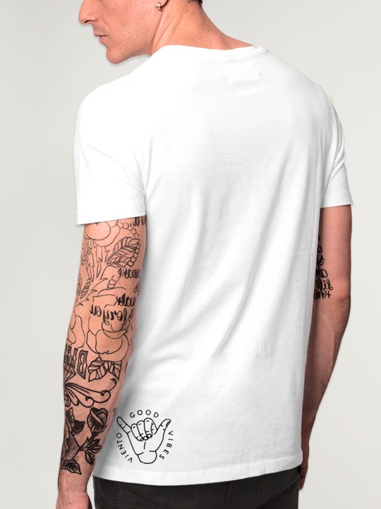 Camiseta de Hombre Blanca Heart Anchor