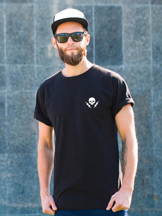 T-shirt Homme Noir Rebel