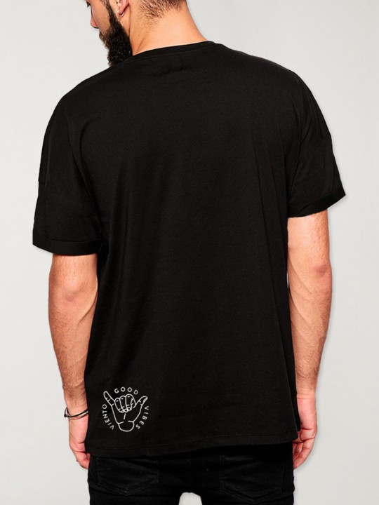 T-shirt Herren Schwarz Crossed Anchors
