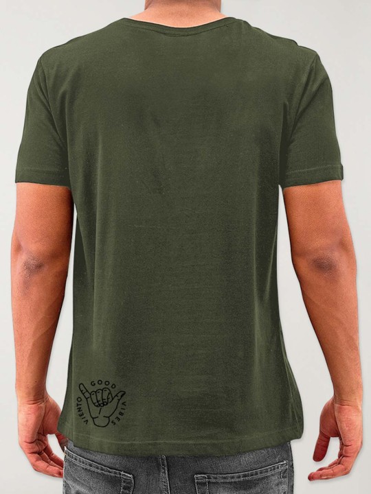 T-shirt Homme Kaki Aloha