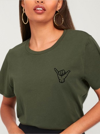 T-shirt Unisex Khaki Aloha