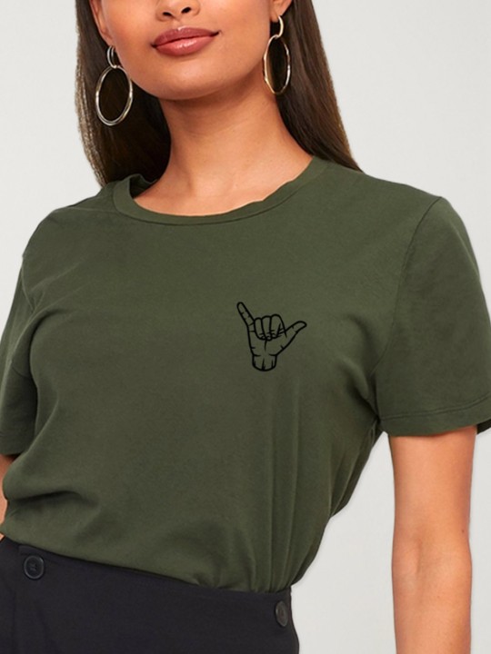 Camiseta Unisex Caqui Aloha