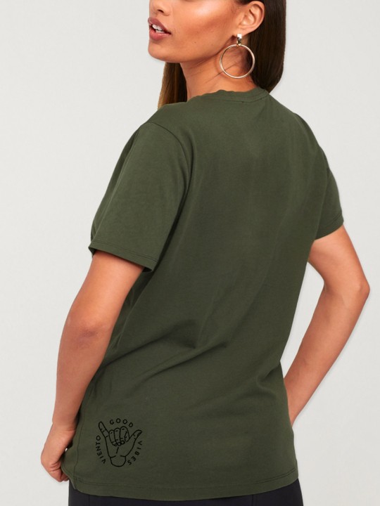 T-shirt Unisexe Kaki Aloha