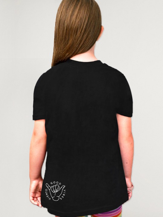 T-shirt Fille Noir Pirate Life