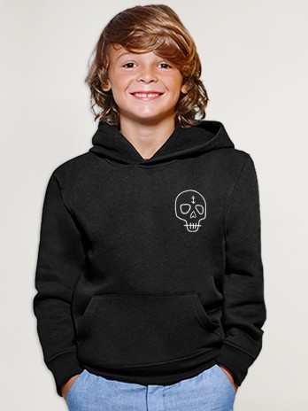 Sudadera de Niño Negra Wanderer Skull