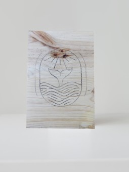 Tavola di legno Transfer Sunny Whale