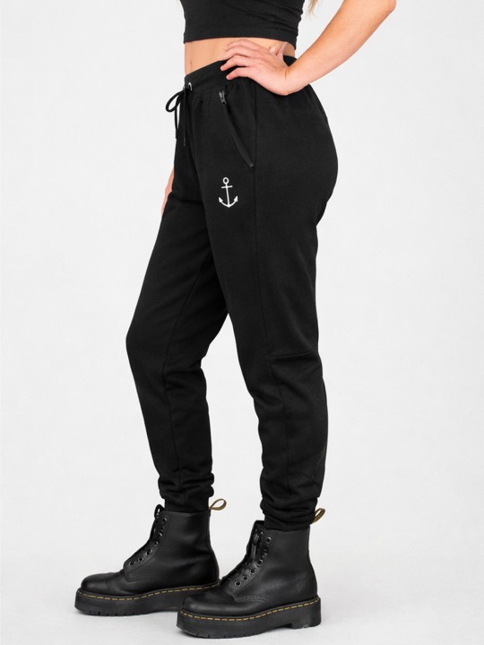 Unisex Style Jogginghose Damen Schwarz After Ride