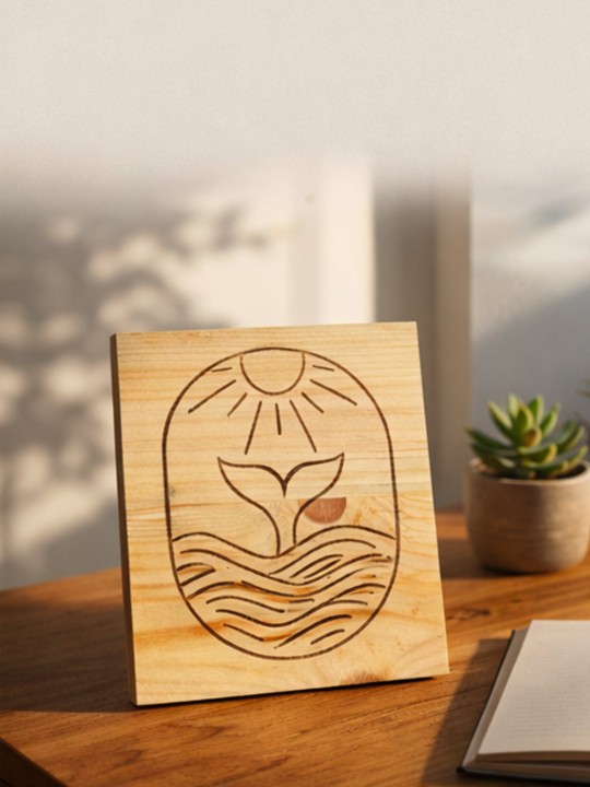 Tavola di legno Transfer Sunny Whale