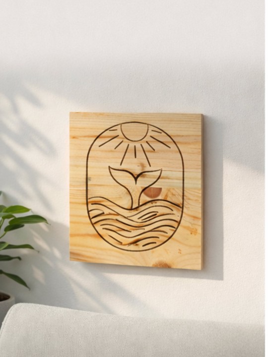 Tavola di legno Transfer Sunny Whale