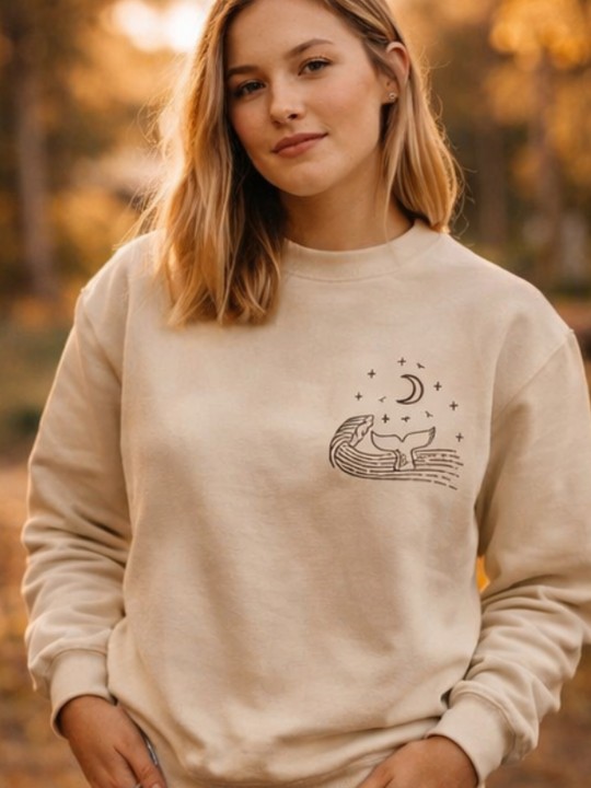 Sweatshirt Damen Sand Ocean Vibes