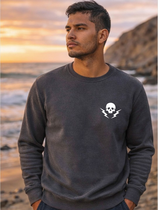 Sweatshirt de Hombre Plomo Rebel