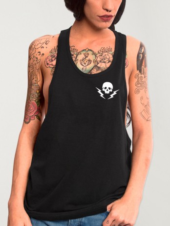 Trägershirt Unisex Schwarz Rebel