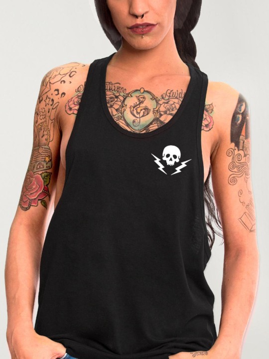 Trägershirt Unisex Schwarz Rebel