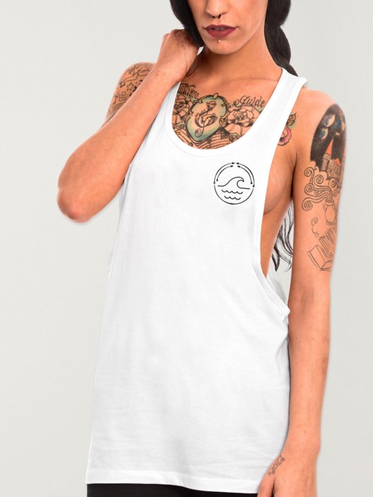 Unisex Tank Top White Coral