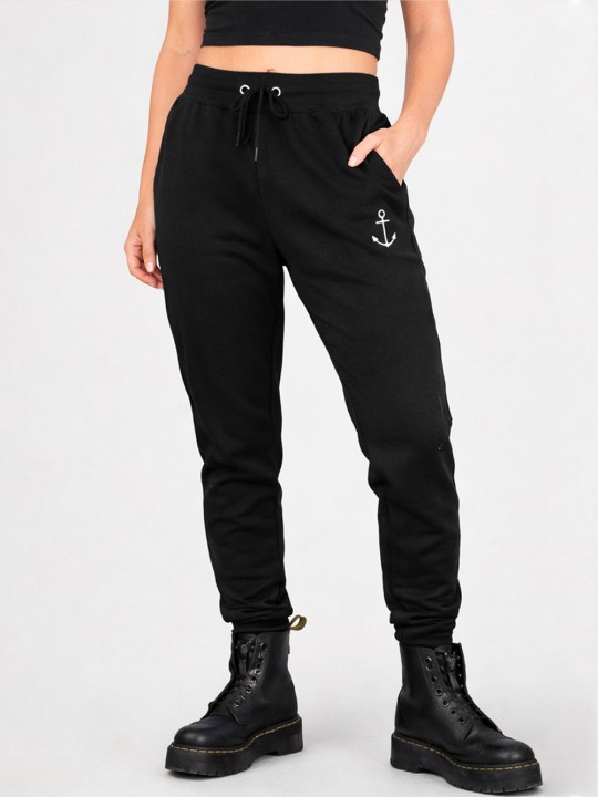 Unisexe Style Pantalon de jogging Femme Noir After Ride