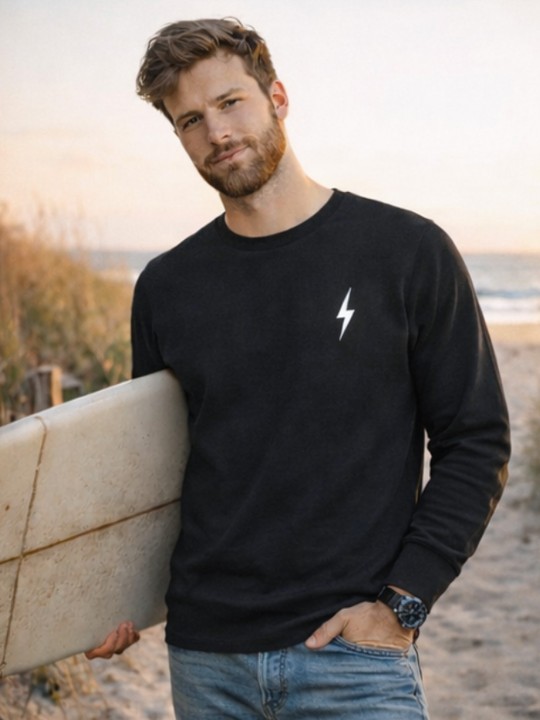 Sweatshirt de Hombre Negra Drifter