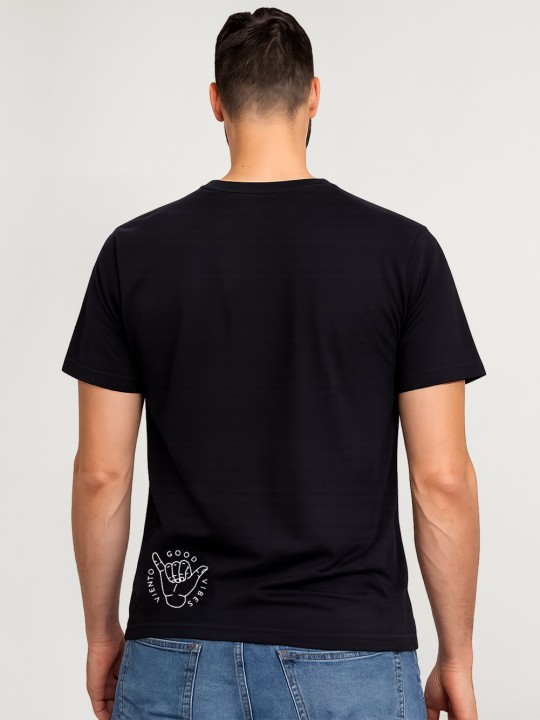 T-shirt Herren Schwarz Lightning