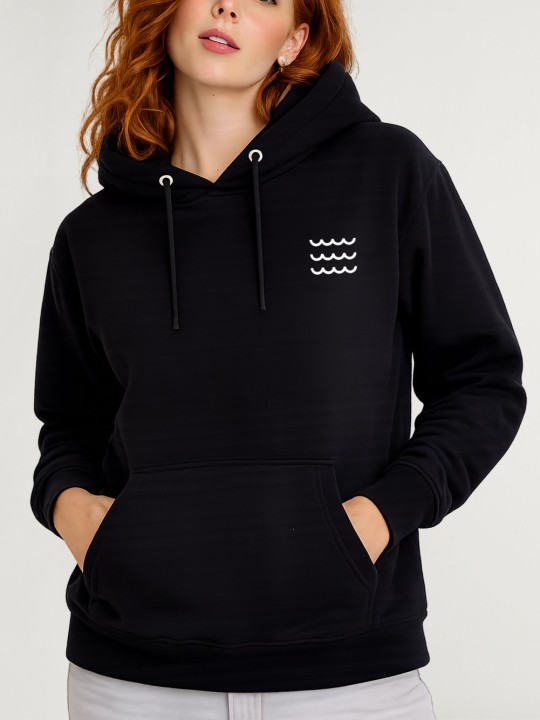 Hoodie Donna Nera Swell