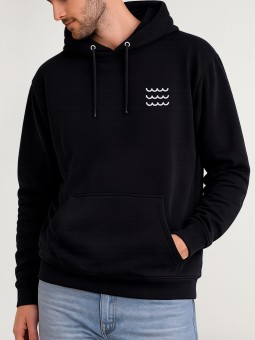 Sweat à capuche Homme Noir Swell