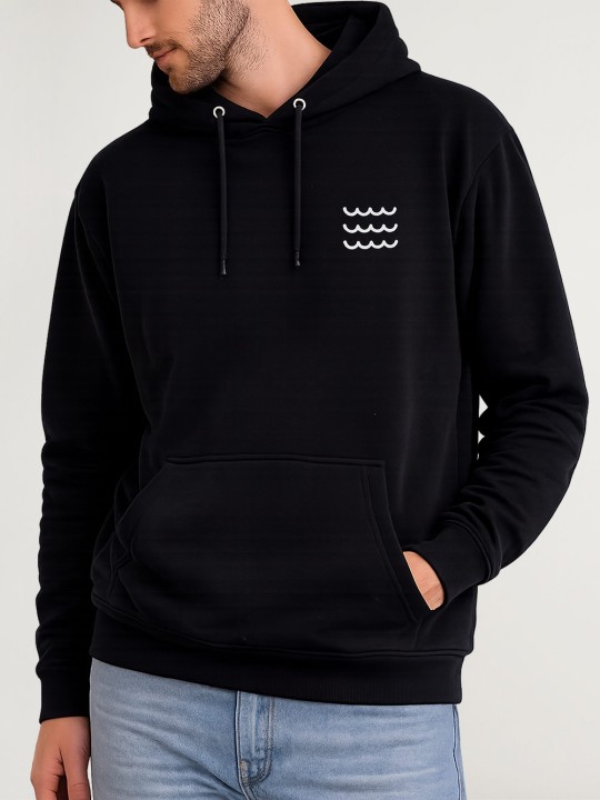 Hoodie Uomo Nera Swell