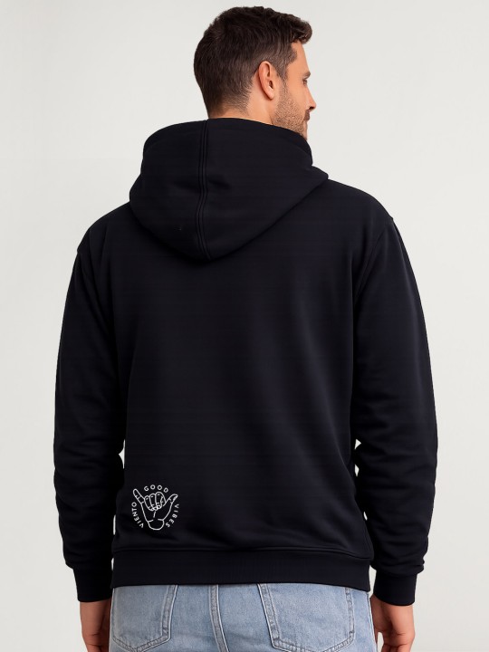 Sudadera de Hombre Negra Swell
