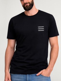 Camiseta de Hombre Negra Swell Glassy