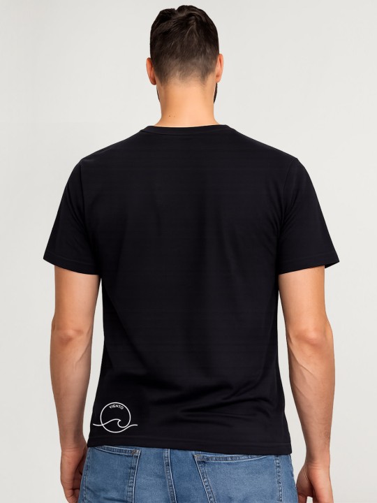 Men T-Shirt Black Swell Glassy
