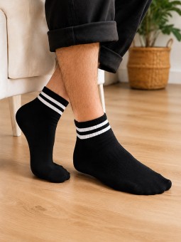 Men Socks Black Swell