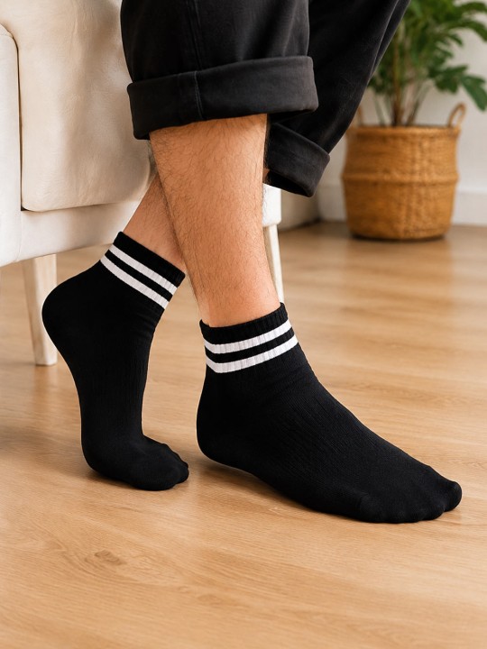 Men Socks Black Swell