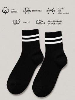 Men Socks Black Swell