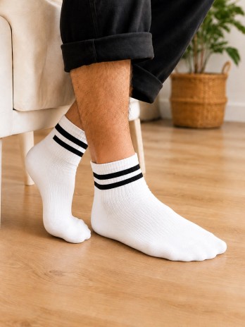 Men Socks White Swell