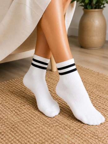 Weiße Socken Damen Swell